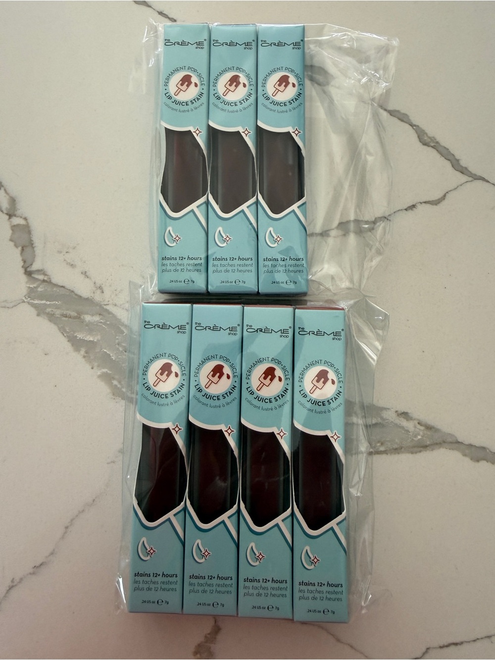 The Crème Shop Long-Wear Lip Juice Stain — Cherry Bomb (7 Pack)